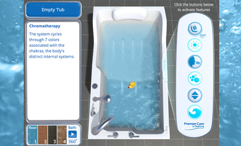 Interactive Walk-In Bathtub